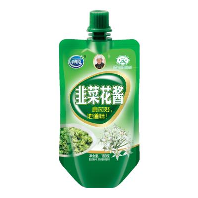 China For Hot Meat Pot Side Sauce/Hot Pot Chives Blossom Sauce/BBQ/Restaurant 100g/180g With Certificates Food HALAL Seasoning Sauce for sale