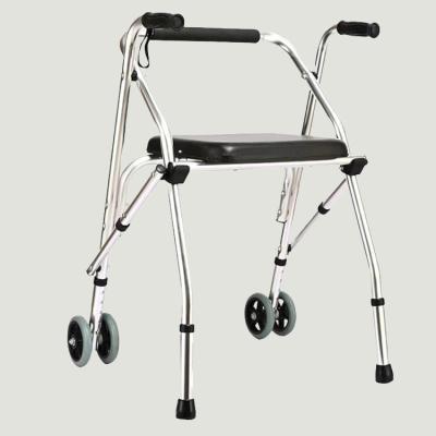 China Convenient new adult walker hot sale price, aluminum alloy folding walker is durable and helped walker for the elderly for sale