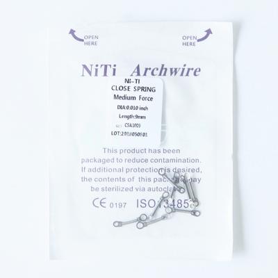 China 2021 Wholesale Best Metal Niti Orthodontic Product Closed Coil Spring for sale