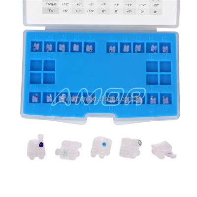 China Ceramic Dental Bracket Roth 022 Orthodontic Ceramic Bracket for sale