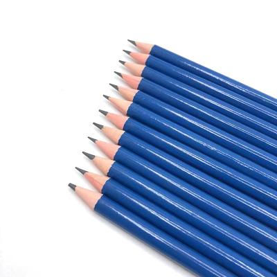 China Eco-friendly 100% Natural Wooden HB Pencils With Eraser Pre-sharpened 7.5in Long Round HB Pencil With Eraser for sale