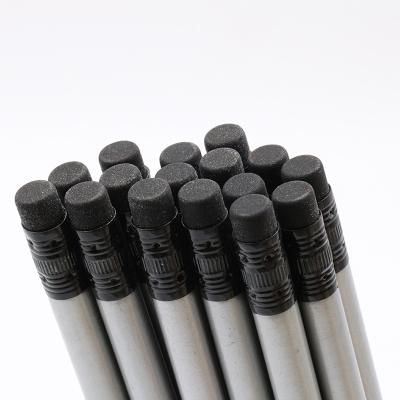 China 100% Factory Outlet High Quality Eco-friendly Cheap Black Wood Pencils Support Custom Logo Print Black Graphite Pencils Volume for sale