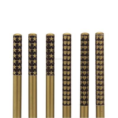 China 100% Eco-Friendly Novelty Custom Gold Factory Gift Black Wooden Pencils, Laser/Logo Engraving For Confucius Institute for sale