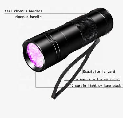 China For dectect D09UV urine 12UV LED flashlight for pet urine detect for look for scorpions for sale