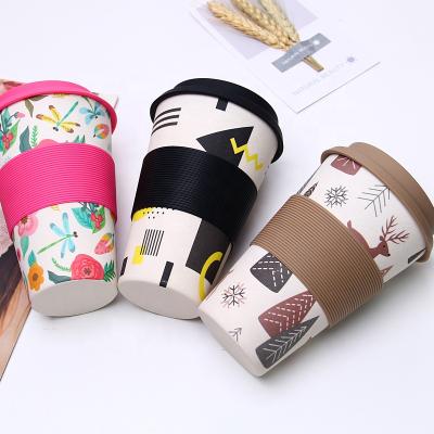 China Viable Biodegradable PLA Mug Reusable Fiber Bamboo Coffee Mugs, Custom Bamboo Mug for sale