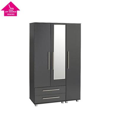 China (Other) Factory Price Adjustable Mirrored Wardrobe Bedroom Design 2 Doors Wardrobe for sale