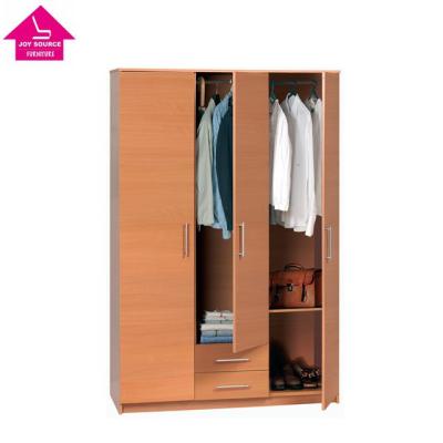 China (Others) 3-Doors Adjustable Modern Wooden Wardrobe Closet Bedroom Furniture for sale