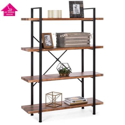 China Vintage Adjustable Bookcase Rack Display Shelving Furniture Shelves Wooden Shelf (Other) For Hotel Home Office for sale