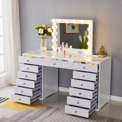 China (Other) Bedroom Furniture Adjustable Wooden Mirrored Dresser Mirrored Corner Dresser Space Saver With 5 Drawers for sale