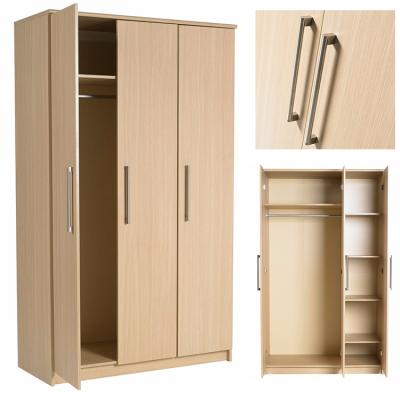 China (Other) Two Door Adjustable Bedroom MDF Wardrobe Modern Design With Mirror Storage Cabinet for sale