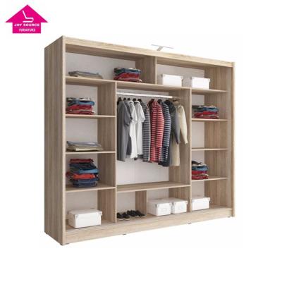 China Environmentally Modern Design Friendly Wooden Wardrobe Bedroom Furniture With Sliding Door Manufacture Direct for sale