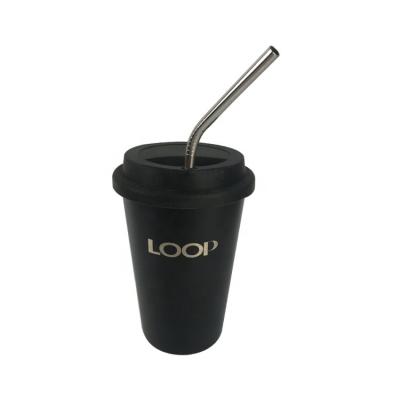 China Viable Wholesale Custom Single Wall Logo 16oz Stainless Steel Pint Tumbler With Straw And Lid for sale