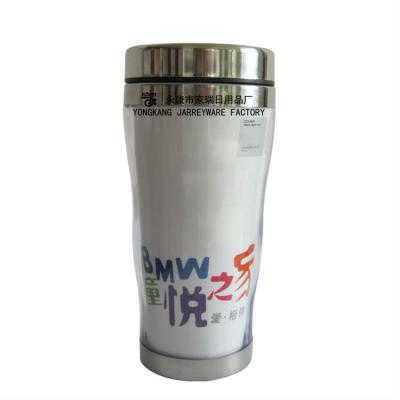 China Plastic Tumbler With Paper Viable Promotional High Quality Double 16OZ Wall Travel Insert for sale