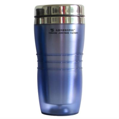 China High Quality Durable Sublimation Double Wall 16OZ Stainless Steel Travel Tumbler With Plastic Outer for sale