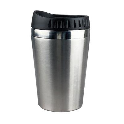 China Double Wall Stainless Steel Insulated Small Size Coffee Tumbler Sustainable With Plastic Lid for sale