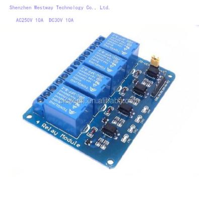 China 4 CHANNEL 5V sealed RELAY MODULE, the expansion board with power indicator light with optical coupler DC, for DSP AVR IMAGE ARM for sale