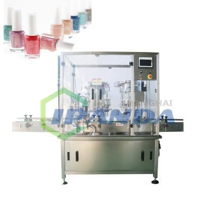 China Fully Automatic Food Nail Polish Filling Machine With Automatic Plugging And Capping Line for sale