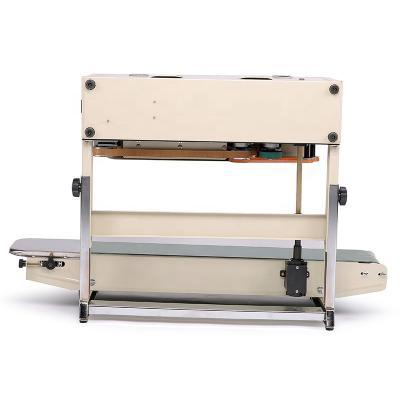 China FR900 Horizontal Continuous Strip Food Plastic Sealer Sachet Sealing Machine for sale