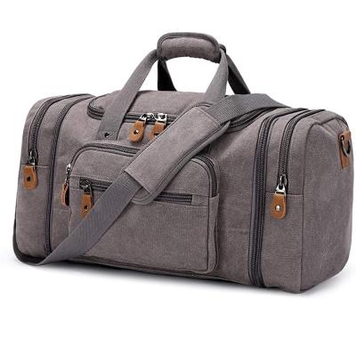 China Free Sample Canvas Lightweight Duffel Bag For Travel Duffel Weekender Overnight Bag for sale