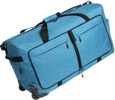 China Free Sample Large Lightweight Luggage Duffle Bag Folding Rolling Duffel Bag For Travel - Packable Duffel Bag With Rollers for sale