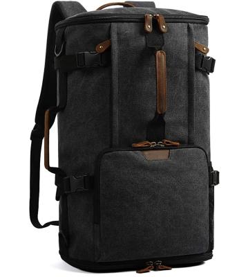 China Free Sample Lightweight Travel Backpack, Convertible Carry On Backpack Duffel Bag To Vintage Canvas Rucksack for sale