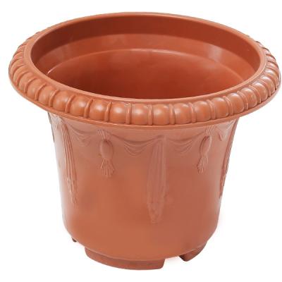 China Various Size Durable Terracotta Color Plastic PP Flower Pot for sale