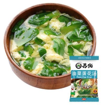 China Wholesale Good Quality 100% Fresh Vegetables Canola Egg Drop Instant Soup Soup15 Cup for sale