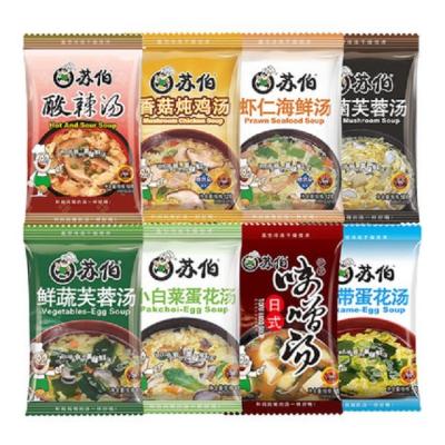 China New Listing Noodle Soup Instant Good Quality 8 Flavors In Bags Soup29 for sale