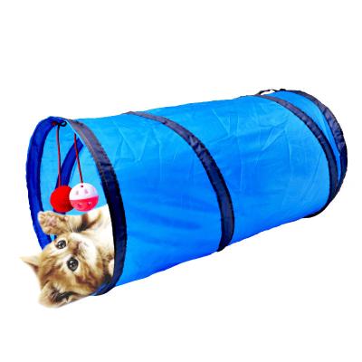 China Sustainable Cat Tunnel Toy Funny Pet 2 Holes Play Tubes Balls Collapsible Crinkle Kitten Toys Puppy Ferrets Rabbit Play Dog Tunnel Tubes for sale