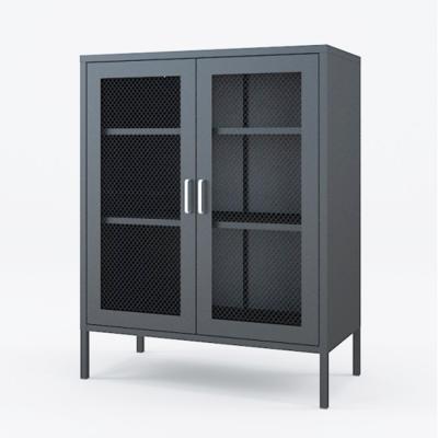 China Modern Furniture Kitchen Display Cabinet Metal Storage Cabinet Sideboard Cabinet for sale