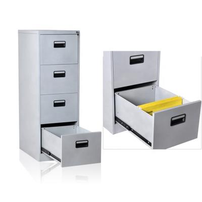 China Knock Down Metal Office Furniture Use Vertical File Cabinet 4 Drawers Filing Storage Cabinet for sale