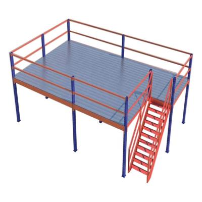 China High Quality Cold Rolled Steel Factory Price Customized Steel Mezzanine Floor Deck Mezzanine Floor Attic Steel Racking System for sale