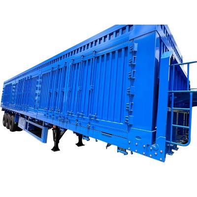 China Truck Trailer 3 Axles 50tons 130 ton 40ft 53 Ft Tri-axle Dry Van Trailer Container Semi Dry Van Box Cargo Trailer for sale