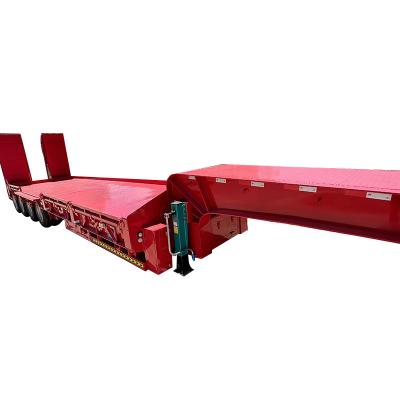 China Truck Trailer Best Price 3 Axle 20ft 45ft 53 Feet 60ton 80ton 100ton 300 Ton Flatbed Semi Trailer for sale