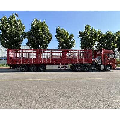 China Truck Trailer Good Performance Hydraulic 3 Axle New 45 Cubic Meters Semi Dump Trailer Rear Dump Trailer for sale