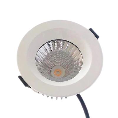 China Round shape led downlight IP65 12W recessed ceiling spot Benory DC 24V PWM dmx RGBW 2700K adjustable knx Smart COB LED Downlight for sale