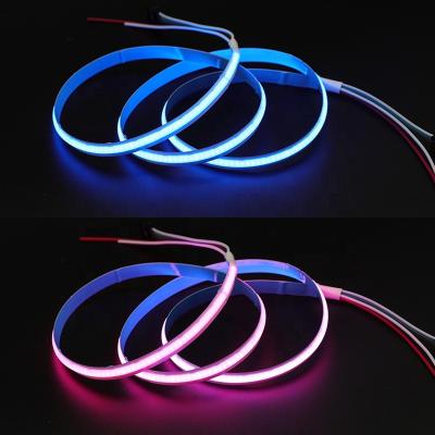 China Newest Residential Dot Free COB LED Strip RGBW RGBWW 4 In 1 24V DMX 512 Controlled RGBW Led Strip Light for sale