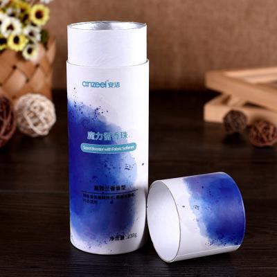 China Recyclable Wholesale Custom Cosmetics Packaging Cylinder Tube Box With PVC Window for sale