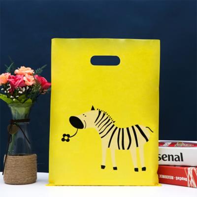 China Custom Small Stock Plastic Shopping Bag Biodegradable Wholesale Disposable MOQ Logo Design Accepted Die Cut, T-shirt Packing Bag for sale