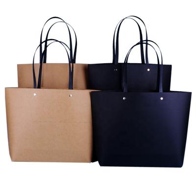 China Recyclable Wholesale Custom Accepted Ship Shape Luxury Shopping Stock Paper Bag With Bottom Gusset for sale