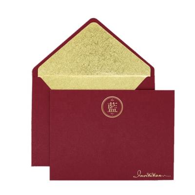 China Wholesale Stock Red Luxury Special Gift Envelope Paper Envelope For Wedding Invitations for sale