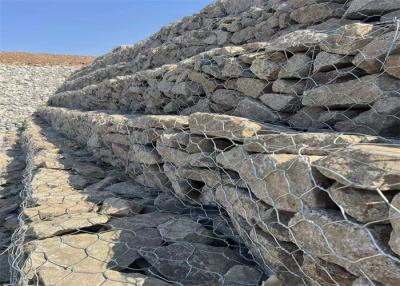 China 50g-1200g/m2 Gabion Boxes With Hexagonal Mesh Double Woven for sale