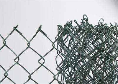 China Green Vinyl Coated Chain Link Fence Corrosion Resistant For Playground for sale