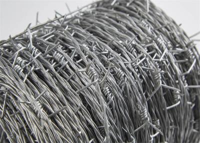 China Low Carbon Galvanised Barbed Wire Easy Install For Highway Protection for sale