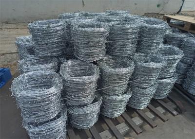 China Aluminum Alloy PVC Coated Barbed Wire Galvanized Steel With Different Twist Method for sale