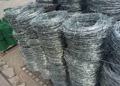 China Hot Dip Galvanized Barb Wire Roll  Anti Acid / Alkali For Wire Mesh Fence for sale