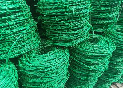 China Single Strand Barbed Wire PVC Coated Galvanized Steel Material for sale