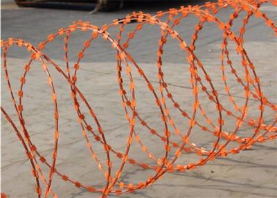 China Straight Razor Wire Coil Anti Corrosion Concertina Fencing Wire for sale