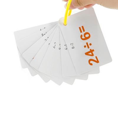 China Education math number card add subtract multiply and divide flash card teaching aids for sale