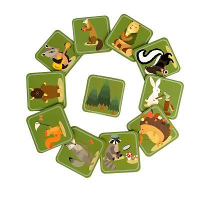 China Education Memory Training Cards Camping Training Matching Game Cards for sale